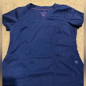 Purple label scrub top